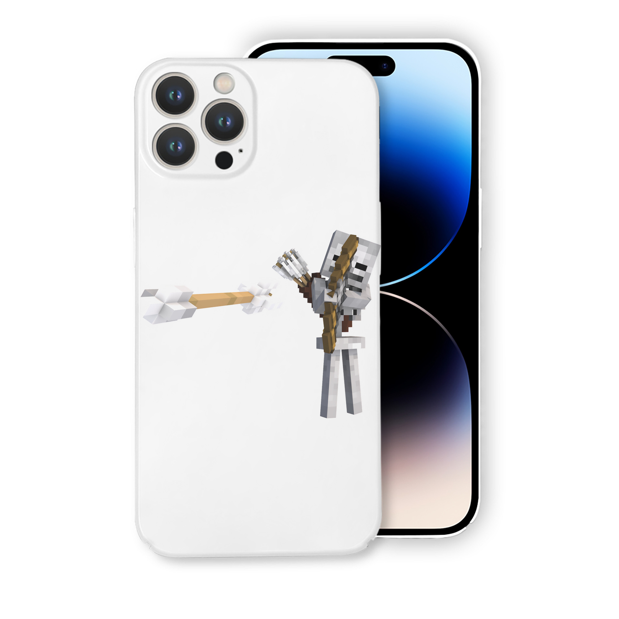 （画像用） マインクラフト ブロックの世界 Minecraft MC Block world 【iPhone 14シリーズ対応】ハードケース